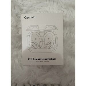 Qecnato T12 True Wireless Bluetooth Earbuds Hi-Fi Sports Running‎ New